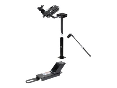 Gamber-Johnson - Mounting kit (pedestal base, 2 poles, support brace, locking slide arm) - for notebook - steel - car front seat 7170-0234