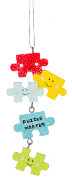 Game Night Ornament - Puzzles