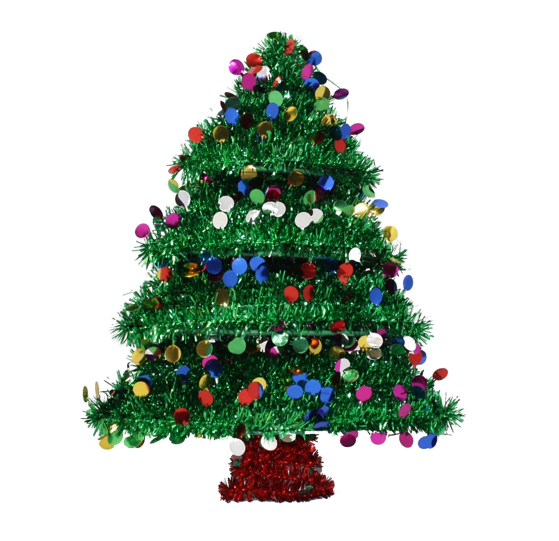 Garland Tinsel Christmas Tree Wall Hanging