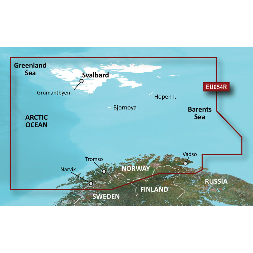 Garmin BlueChart® g3 HD - HXEU054R - Vestfjd - Svalbard - Varanger -