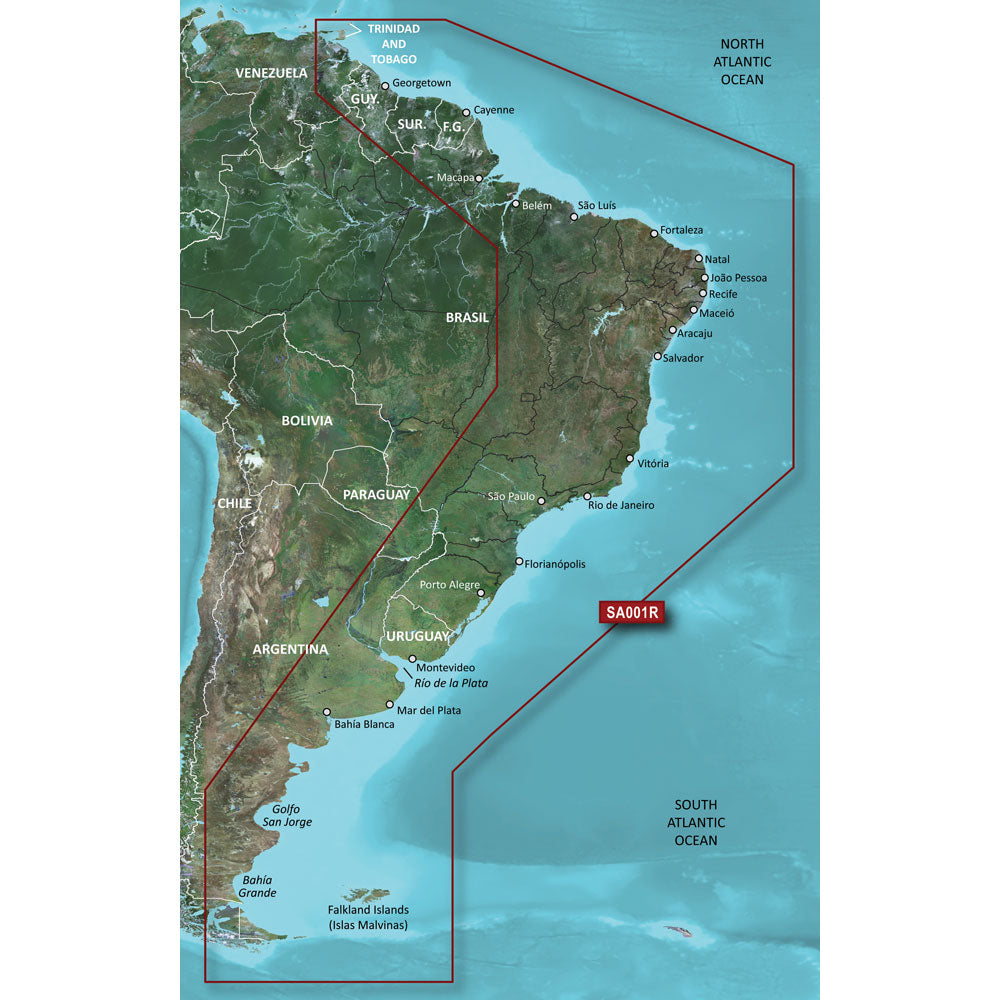 Garmin BlueChart® g3 HD - HXSA001R - South America East Coast -