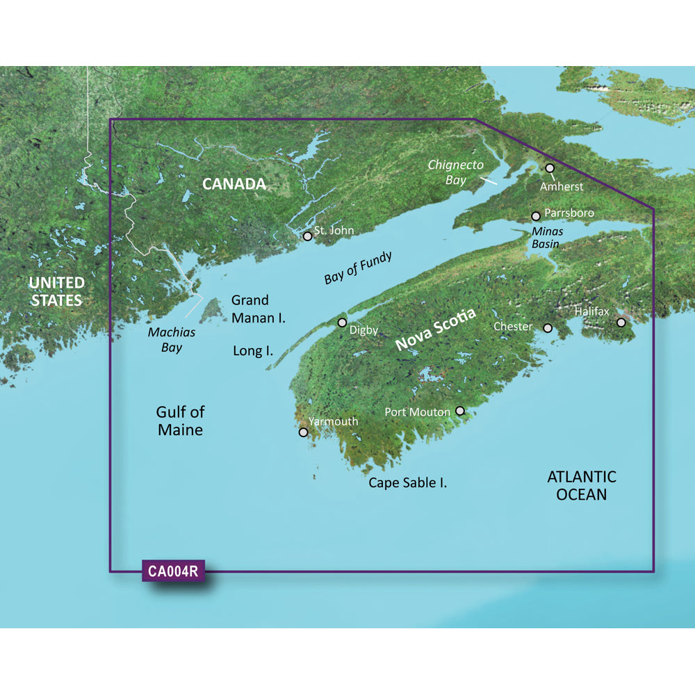 Garmin BlueChart® g3 Vision® HD - VCA004R - Bay of Fundy -