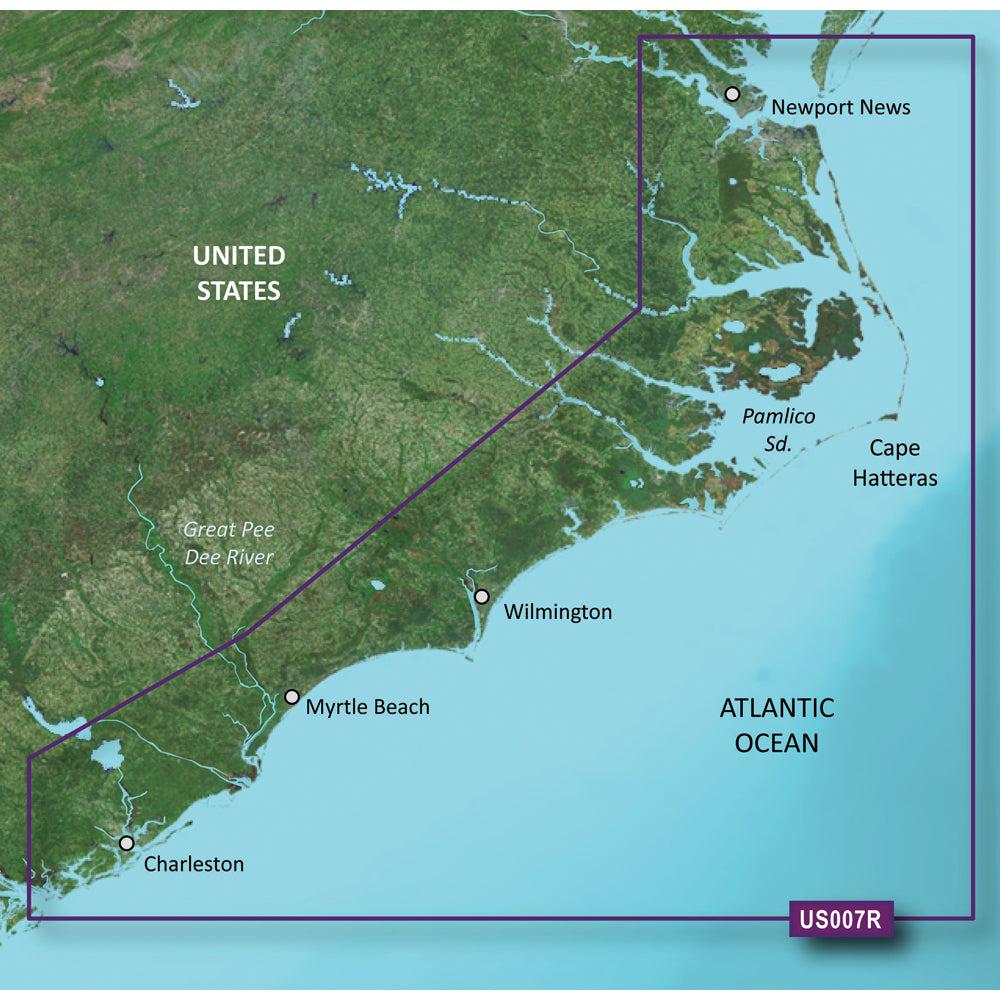 Garmin BlueChart® g3 Vision® HD - VUS007R - Norfolk - Charleston -