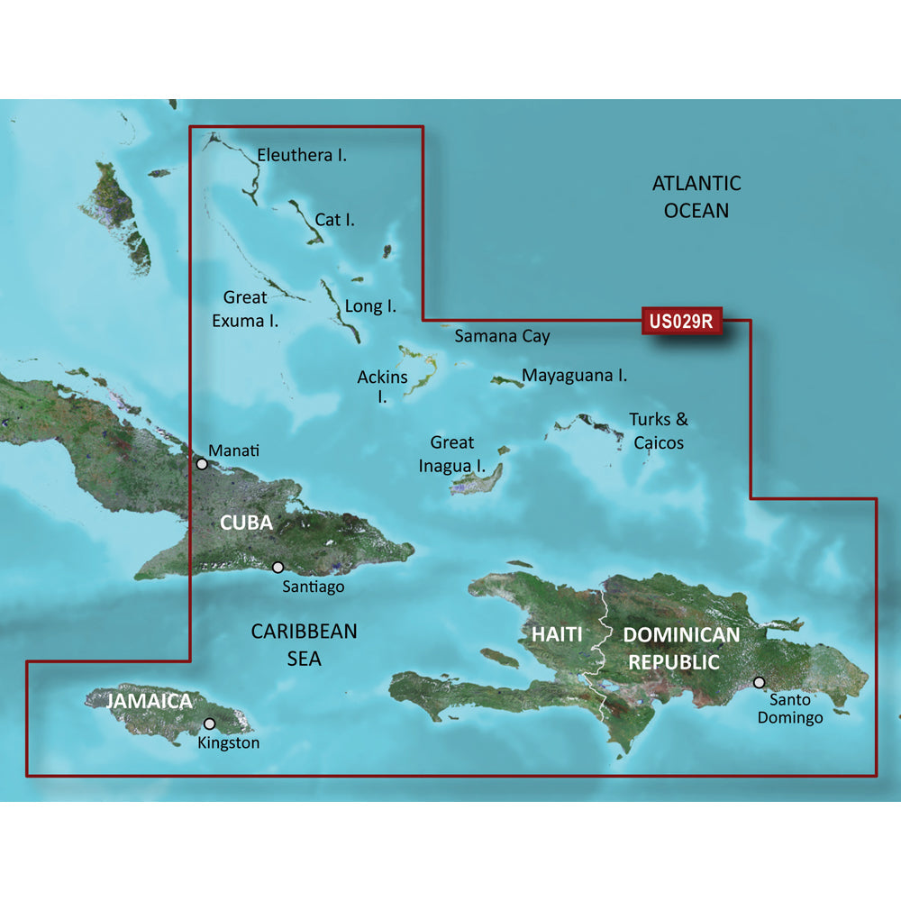 Garmin BlueChart® g3 Vision® HD - VUS029R - Southern Bahamas -