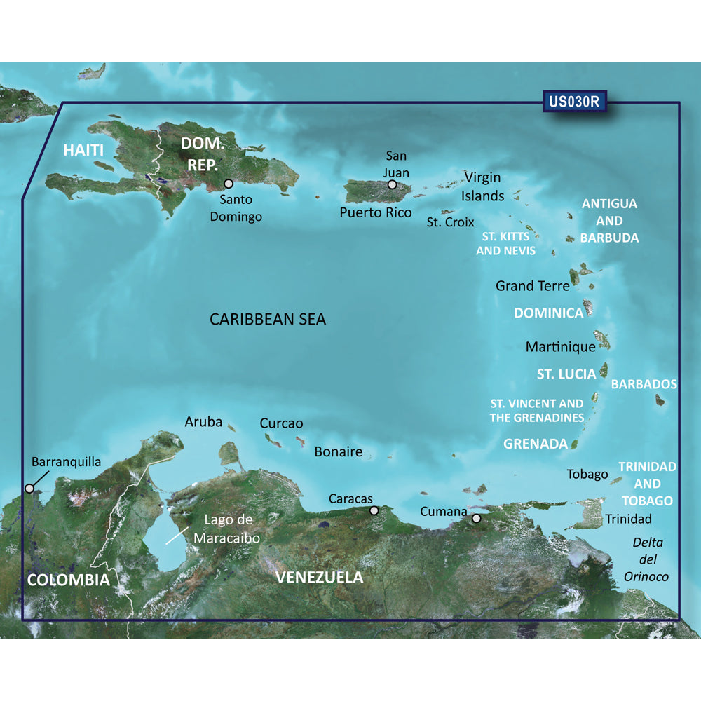 Garmin BlueChart® g3 Vision® HD - VUS030R - Southeast Caribbean -