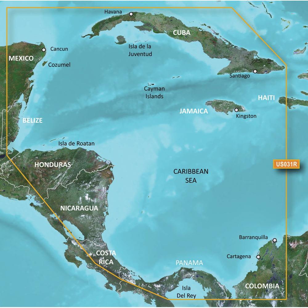Garmin BlueChart® g3 Vision® HD - VUS031R - Southwest Caribbean -