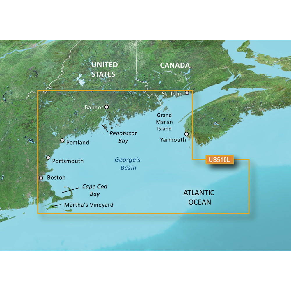 Garmin BlueChart® g3 Vision® HD - VUS510L - St. John - Cape Cod -