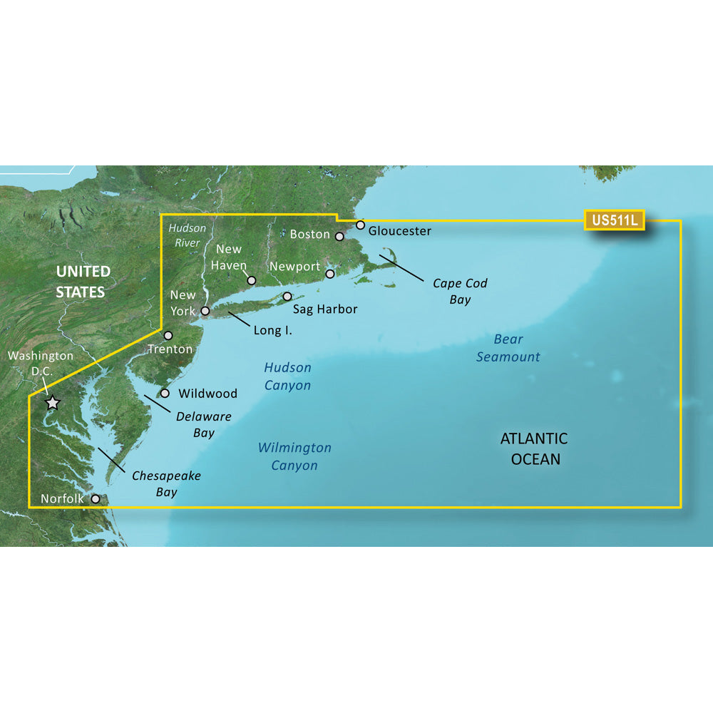 Garmin BlueChart® g3 Vision® HD - VUS511L - Boston - Norfolk -