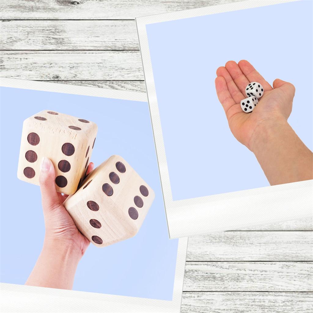 Giant Wooden Dice Set