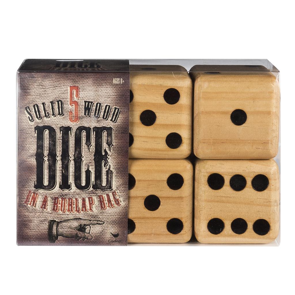 Giant Wooden Dice Set