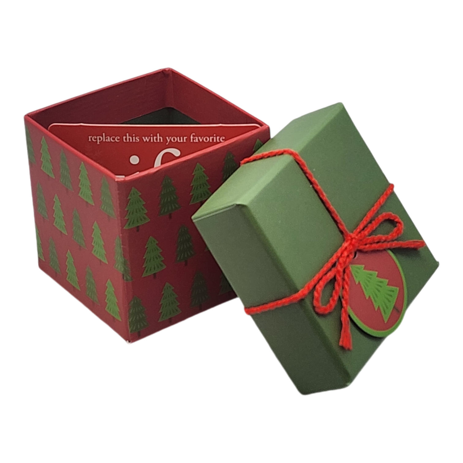 Gift Box Cube for Gift Cards - 3" x 3" - Joy Present Stack