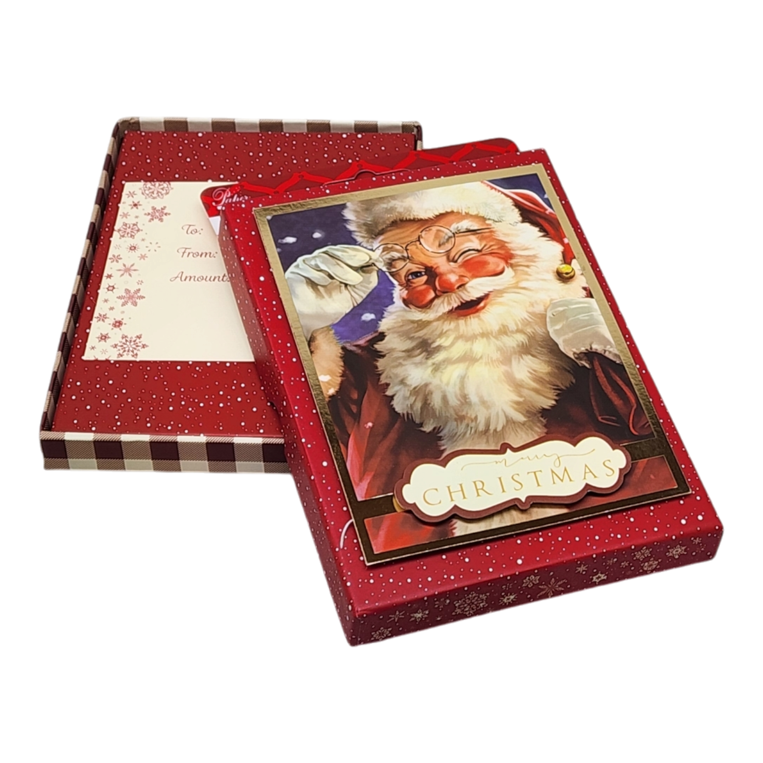 Gift Card Box - Rectangle - Santa