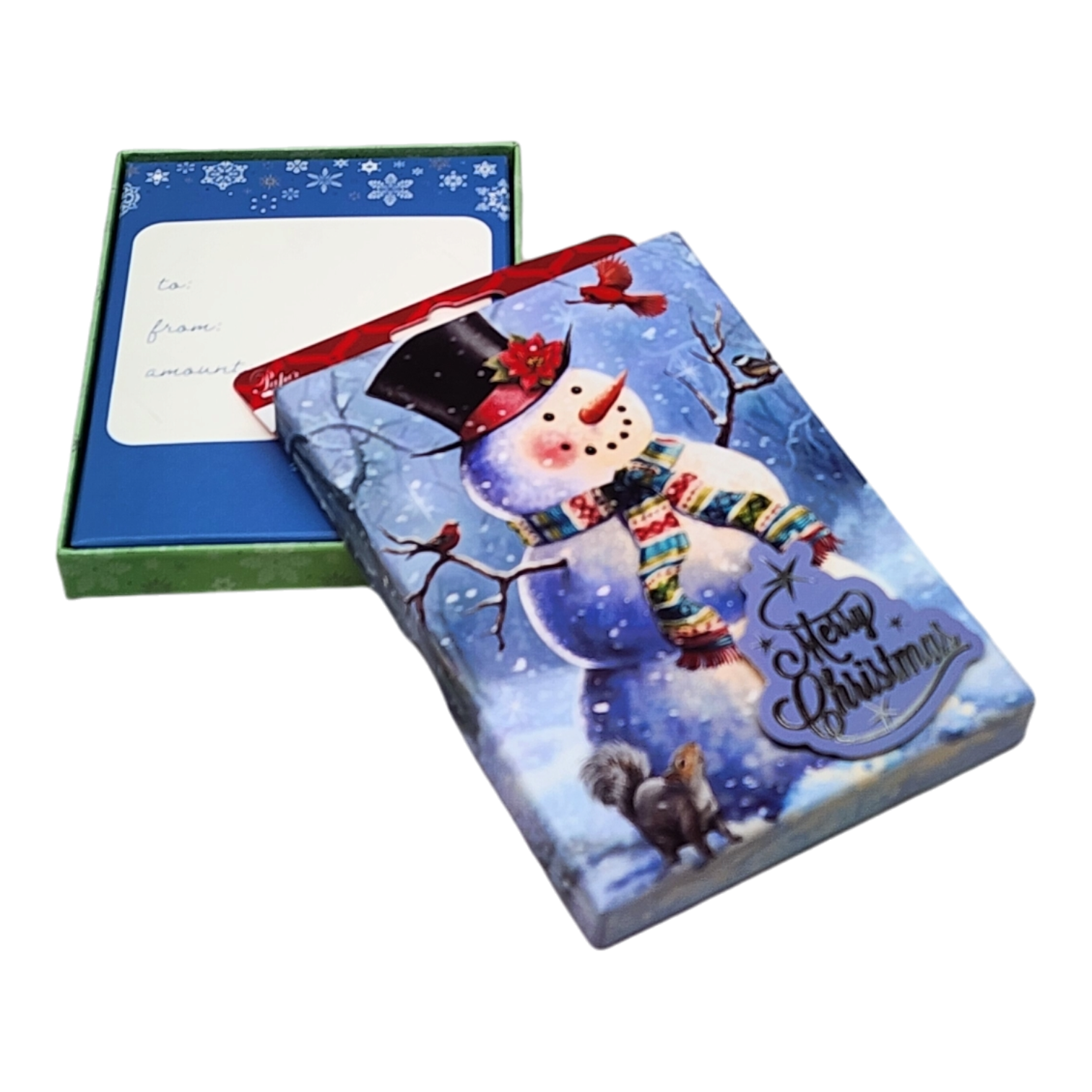Gift Card Box - Rectangle - Snowman