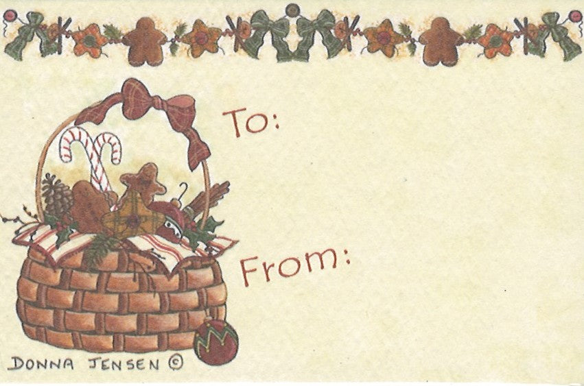 Gift Tags - Basket of Christmas Cheer