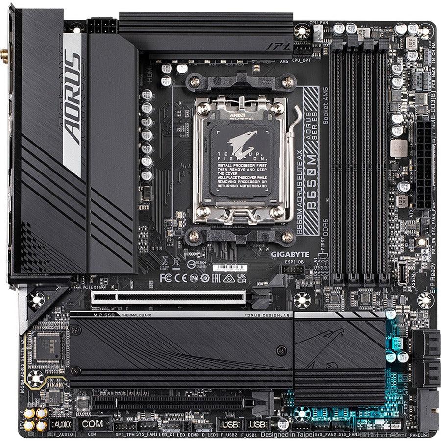 Gigabyte B650M Aorus Elite Gaming Desktop Motherboard - AMD B650 Chipset - Socket AM5 - Micro ATX