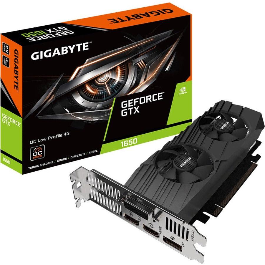 Gigabyte Geforce Gtx 1650 4Gb Gddr6 Pci Express 3.0 X16 Low Profile Ready Video Card Gv-N1656Oc-4Gl