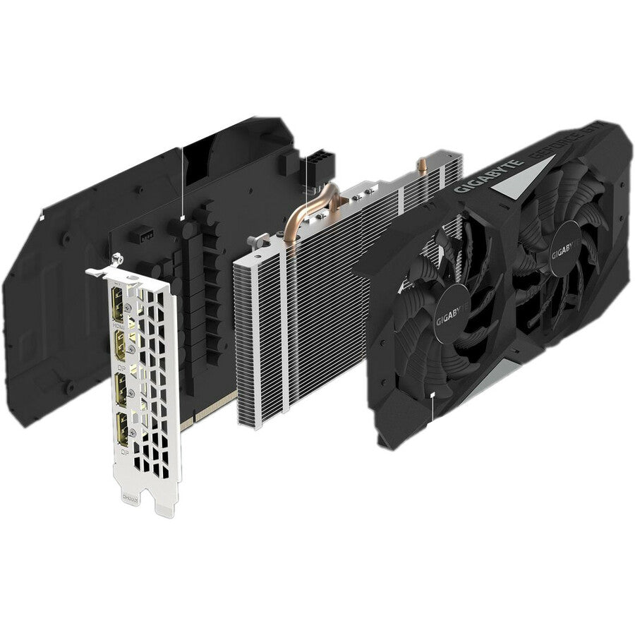 Gigabyte Geforce Gtx 1660 Ti Oc 6G Graphics Card, 2 X Windforce Fans, 6Gb 192-Bit Gddr6, Gv-N166Toc-6Gd Video Card