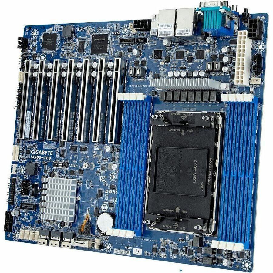 Gigabyte MS03-CE0 Server Motherboard - Intel C741 Chipset - Socket LGA-4677 - ATX - Xeon X