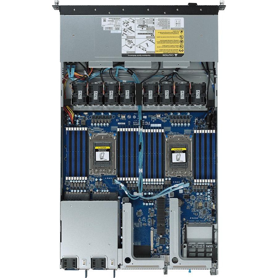 Gigabyte R182-Z91 Barebone System - 1U Rack-mountable - Socket SP3 - 2 x Processor Support