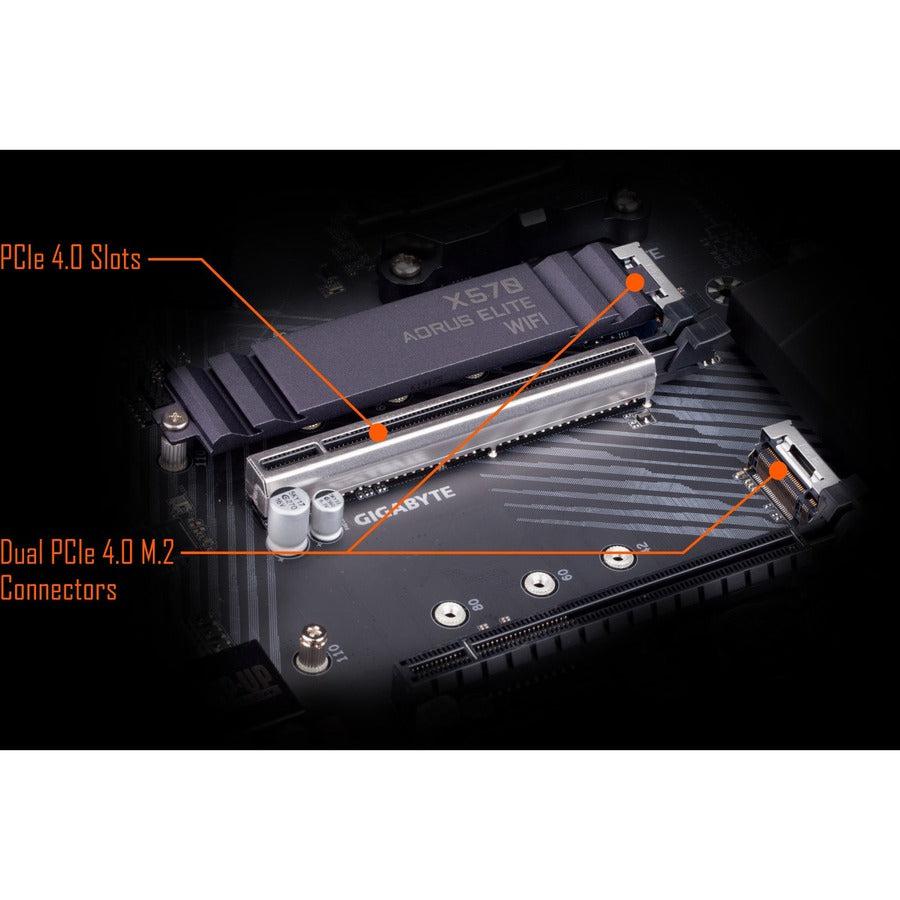 Gigabyte X570 Aorus Elite Wifi Am4 Amd X570 Sata 6Gb/S Atx Amd Motherboard
