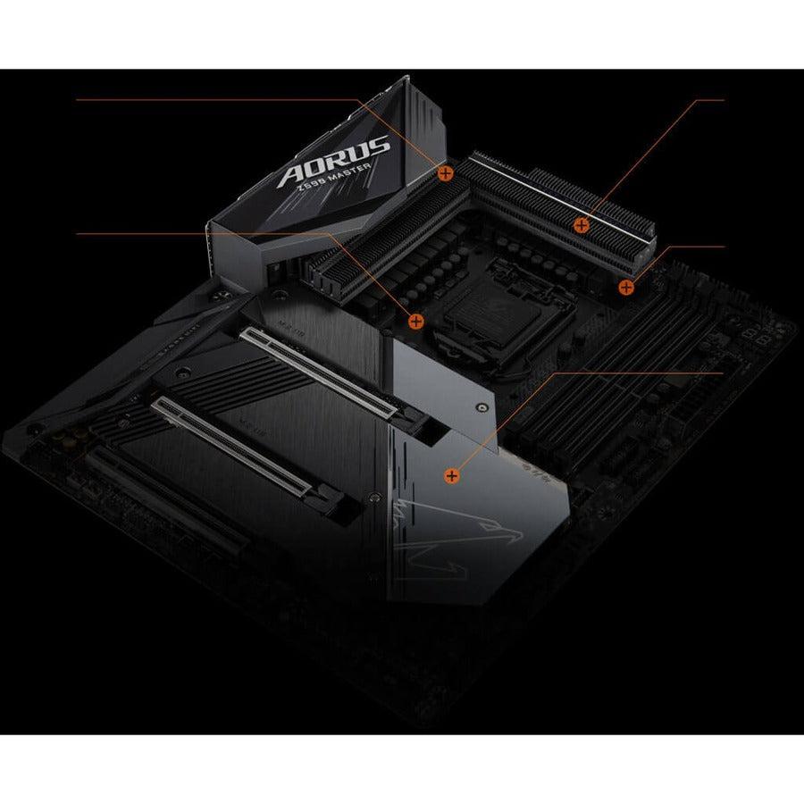 Gigabyte Z590 Aorus Master Lga 1200 Intel Z590 Atx Motherboard With Triple M.2, Pcie 4.0, Usb 3.2 Gen2X2 Type-C, Intel Wifi 6E, Aquantia 10Gbe Lan