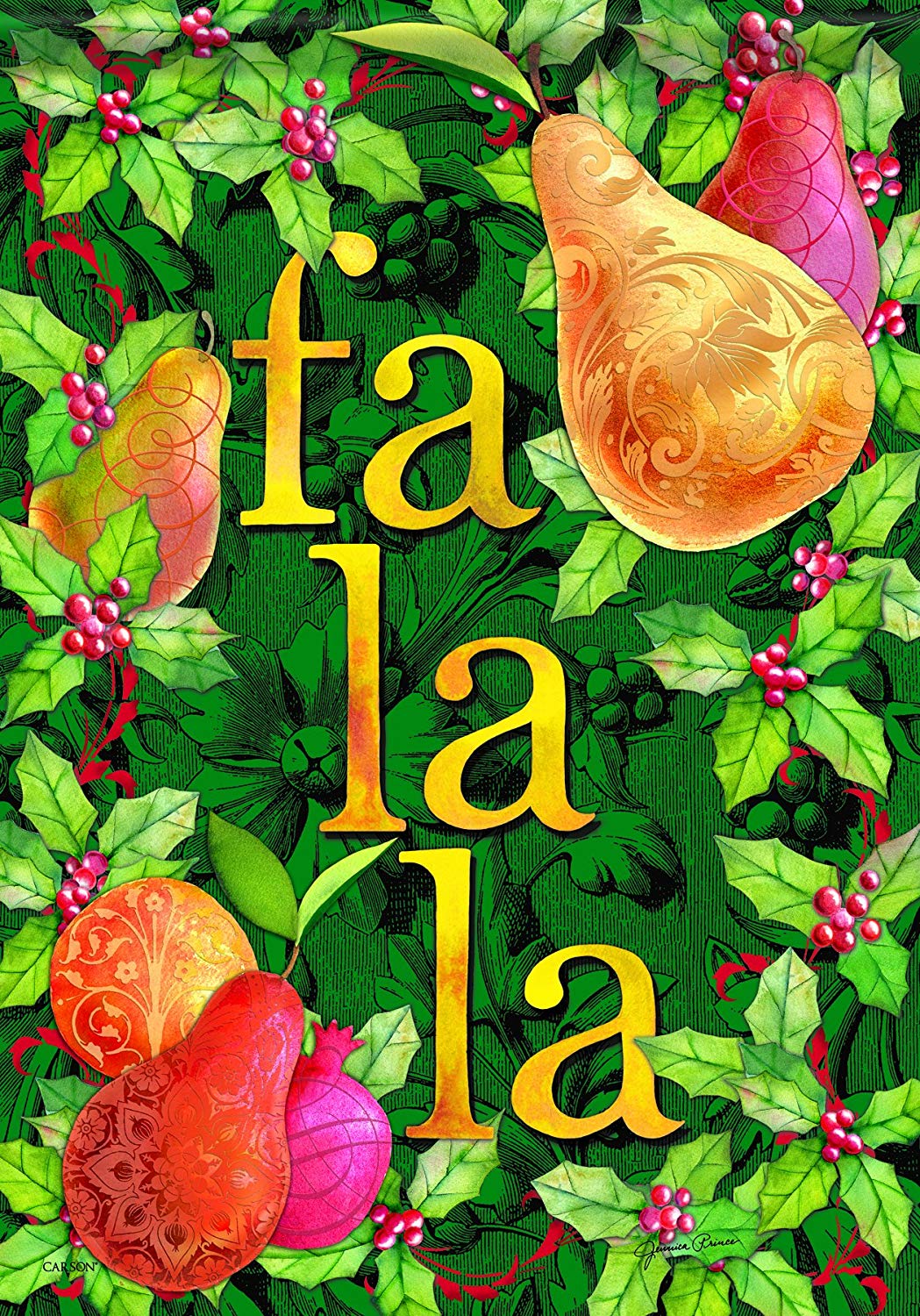 Gilded Christmas Flag