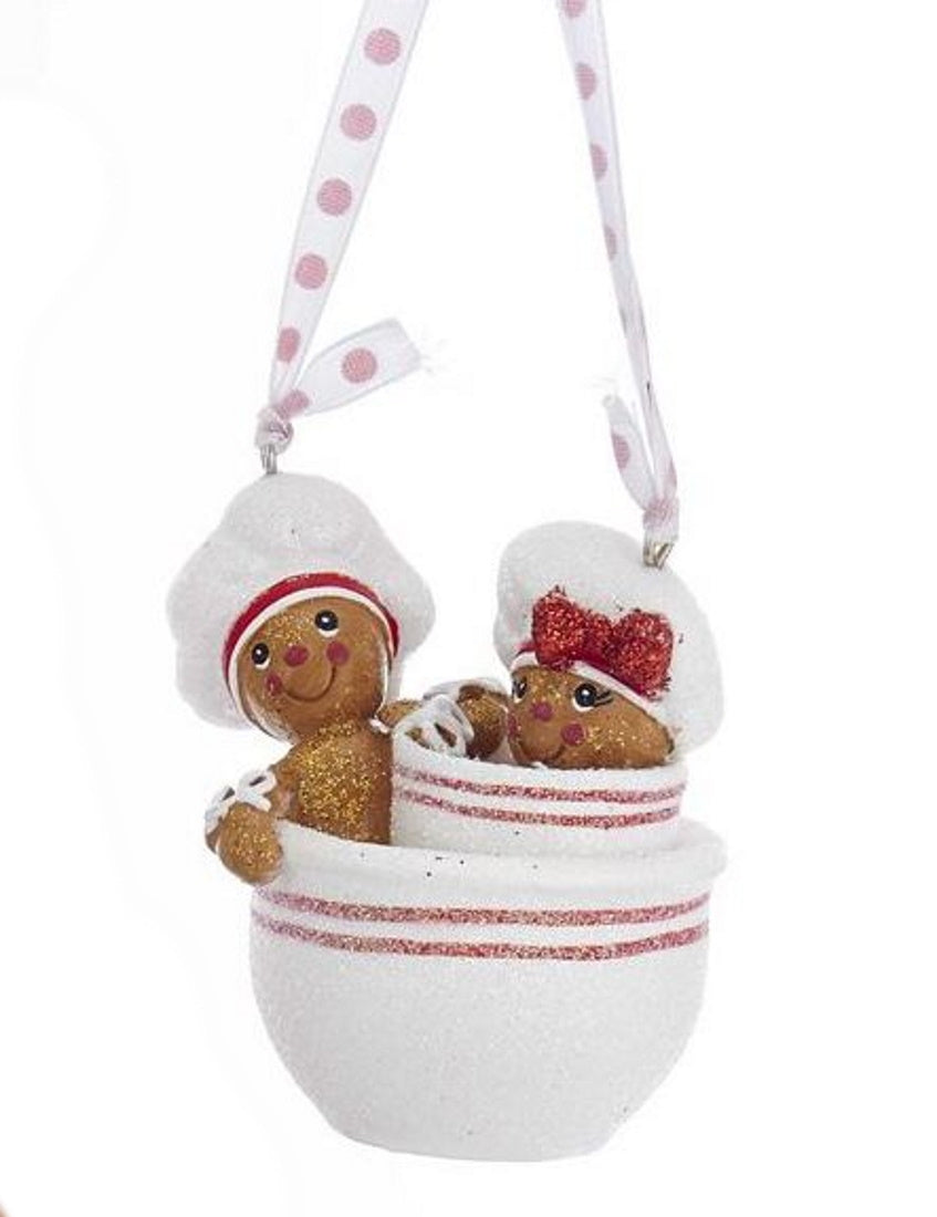 Gingerbread in Cup Ornament - Coffee Cups