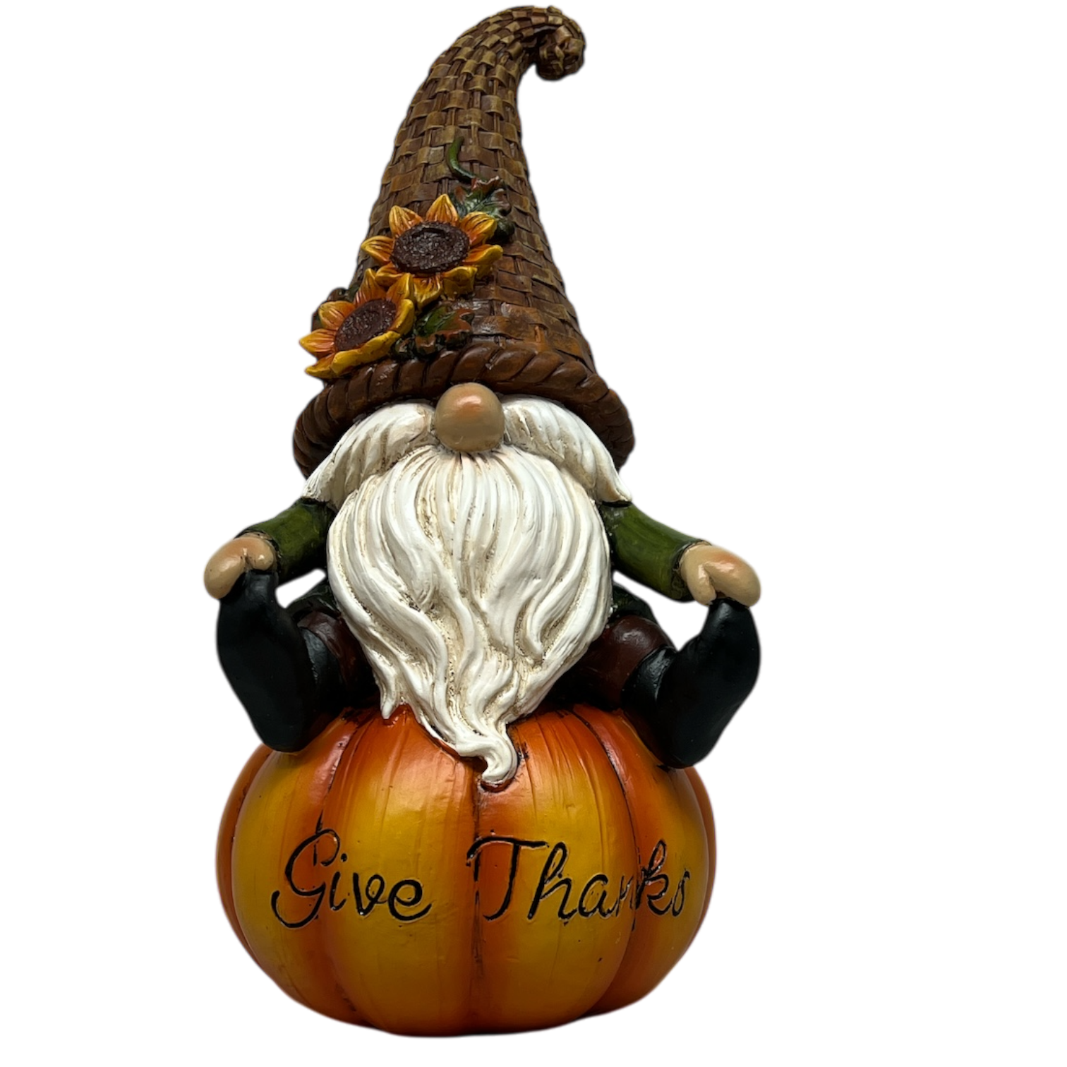 Give Thanks Gnome on Pumpkin