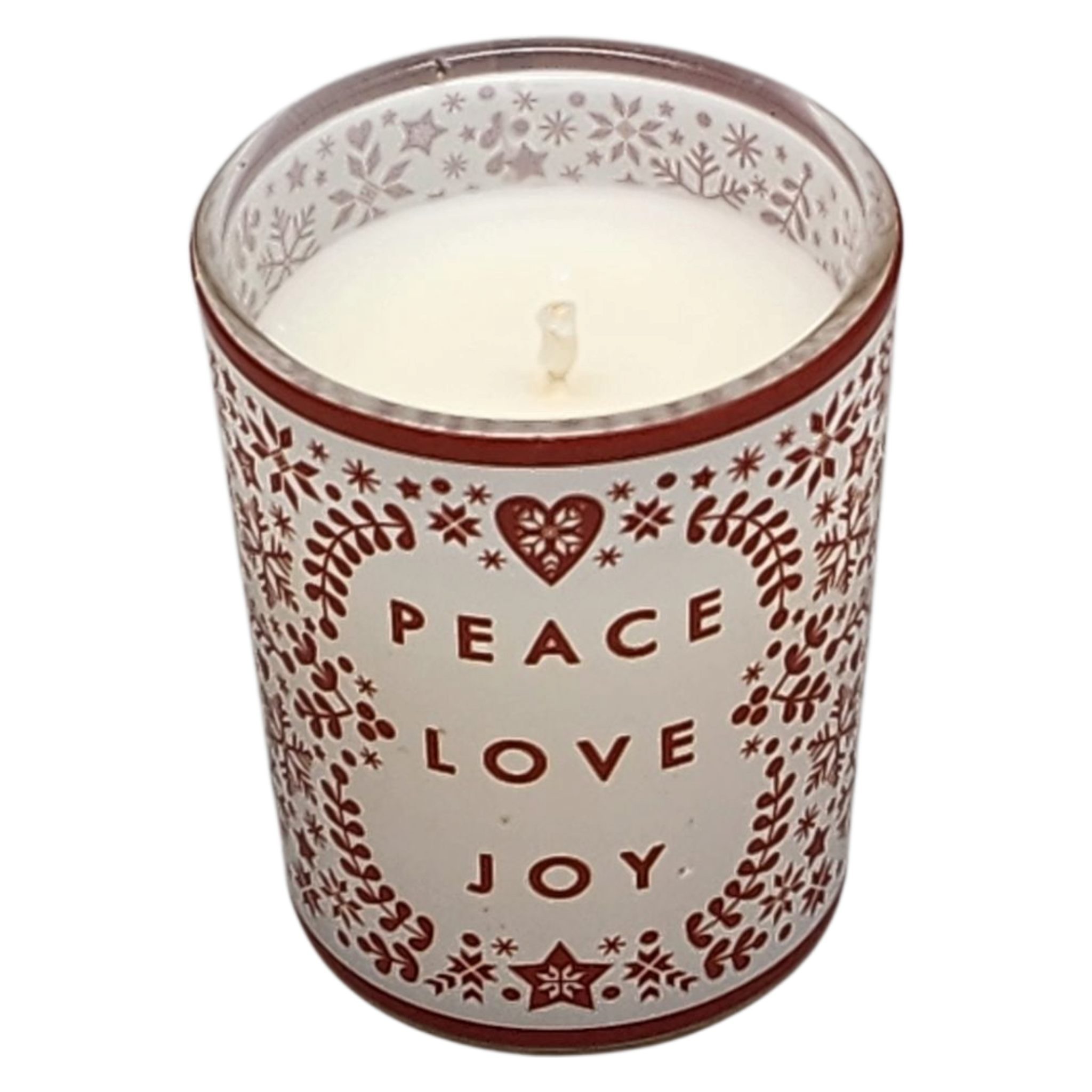 Glass Votive Scented Candle - Boughs of Holly