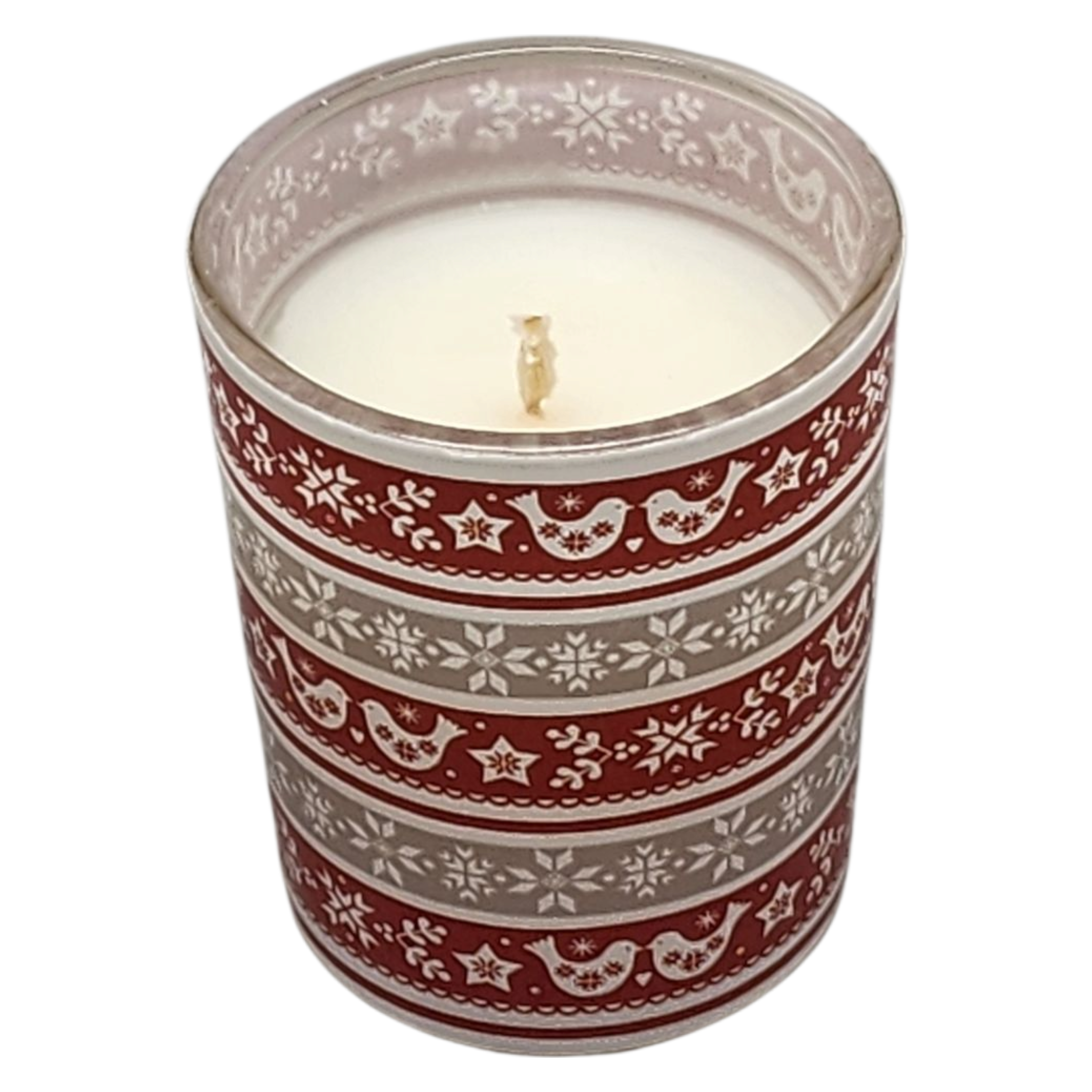 Glass Votive Scented Candle - Cinnamon Swirl