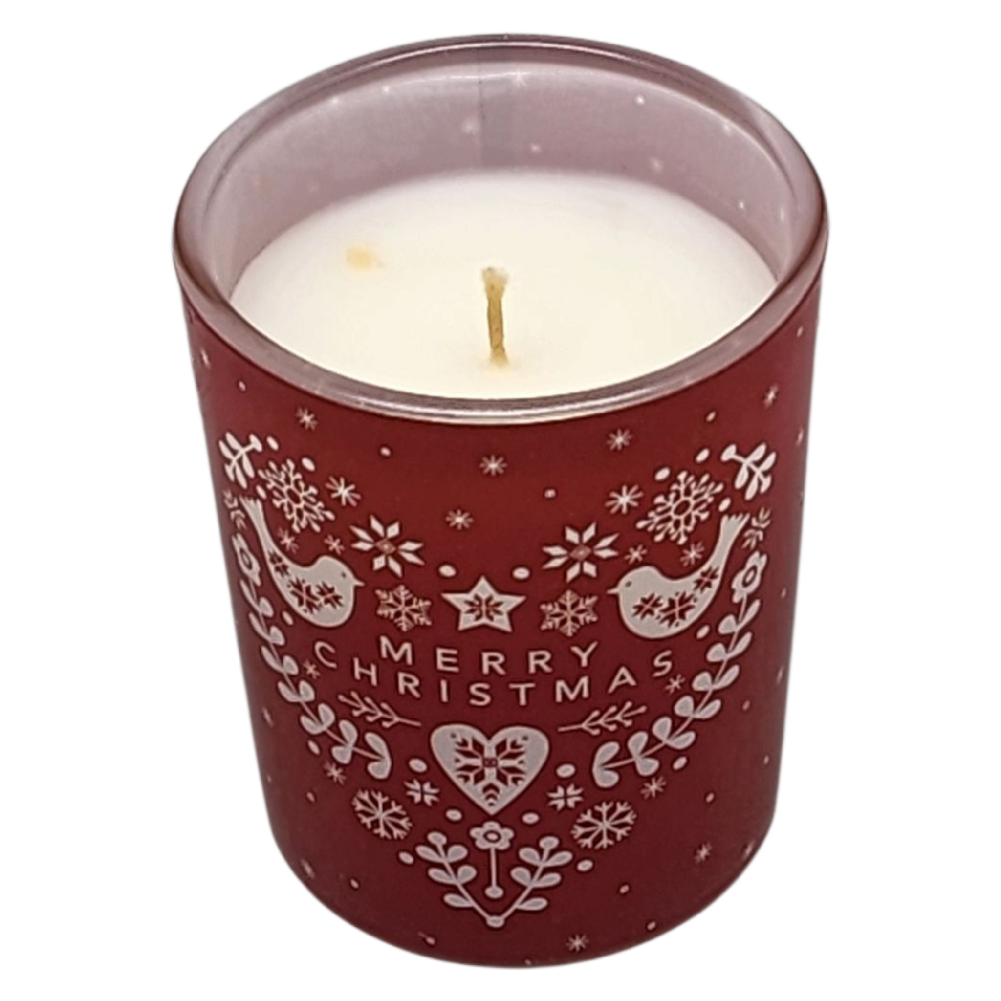 Glass Votive Scented Candle - Winter Apple