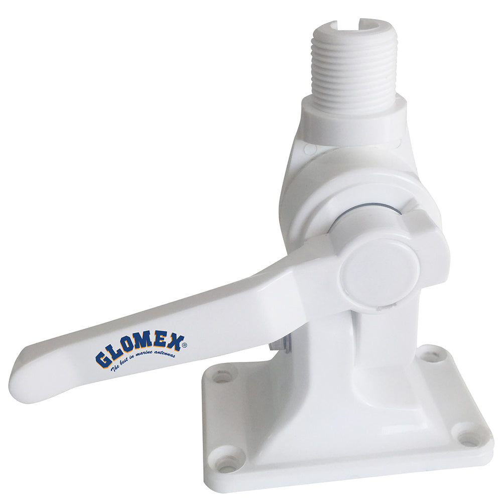 Glomex 4-Way Nylon Heavy-Duty Ratchet Mount w/Cable Slot & Built-In Coax Cable