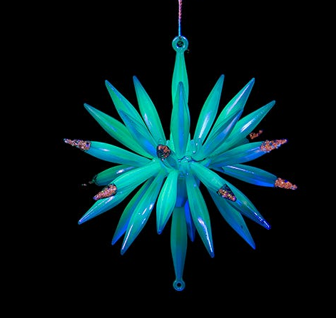 Glow In the Dark Starburst Ornament -