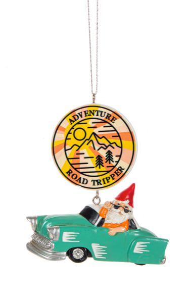 Gnome Road Trip Ornament - Adventure Road Tripper