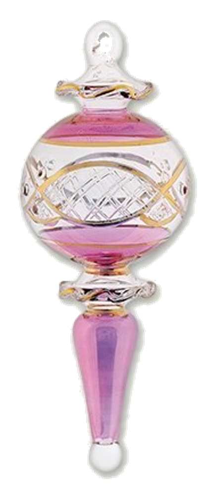 Gold Etched Ball and Spire - Purple