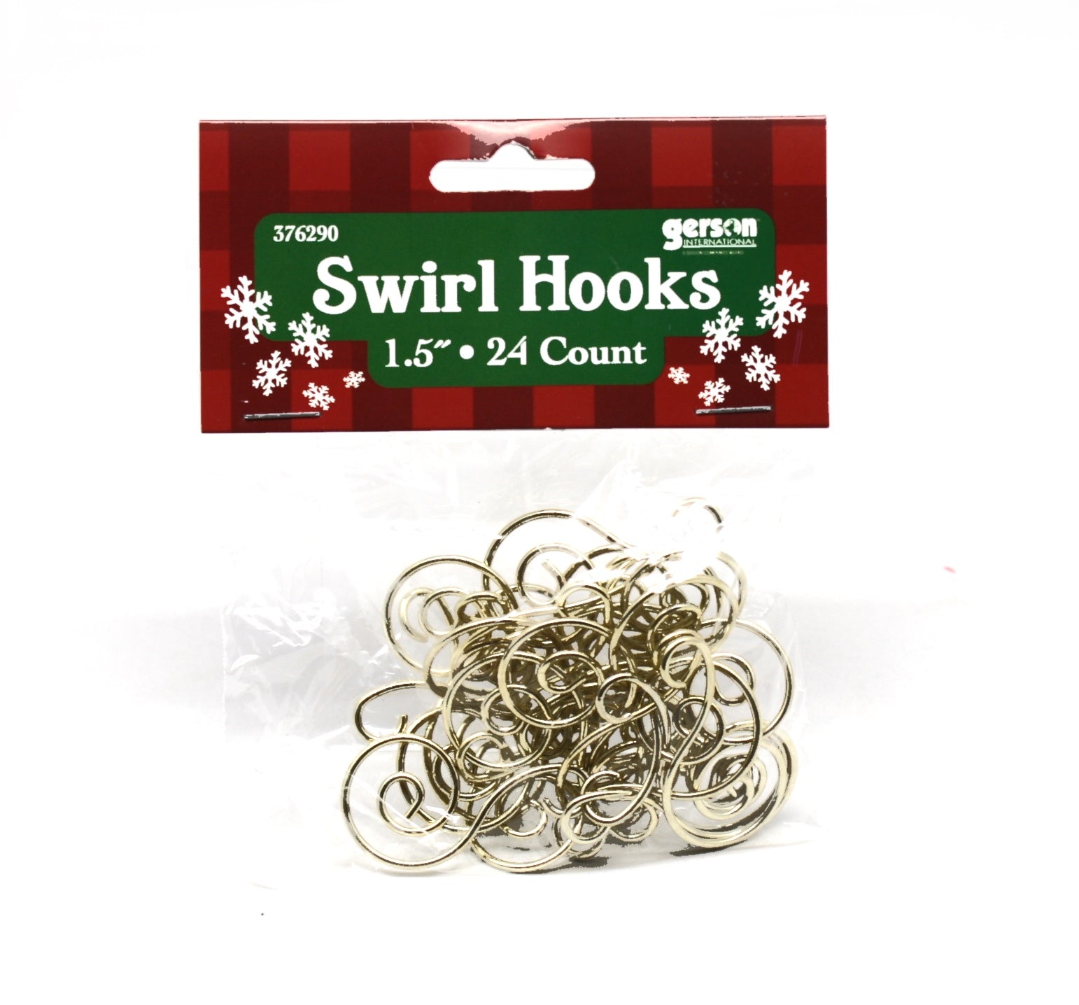 Gold Swirl Ornament Hooks