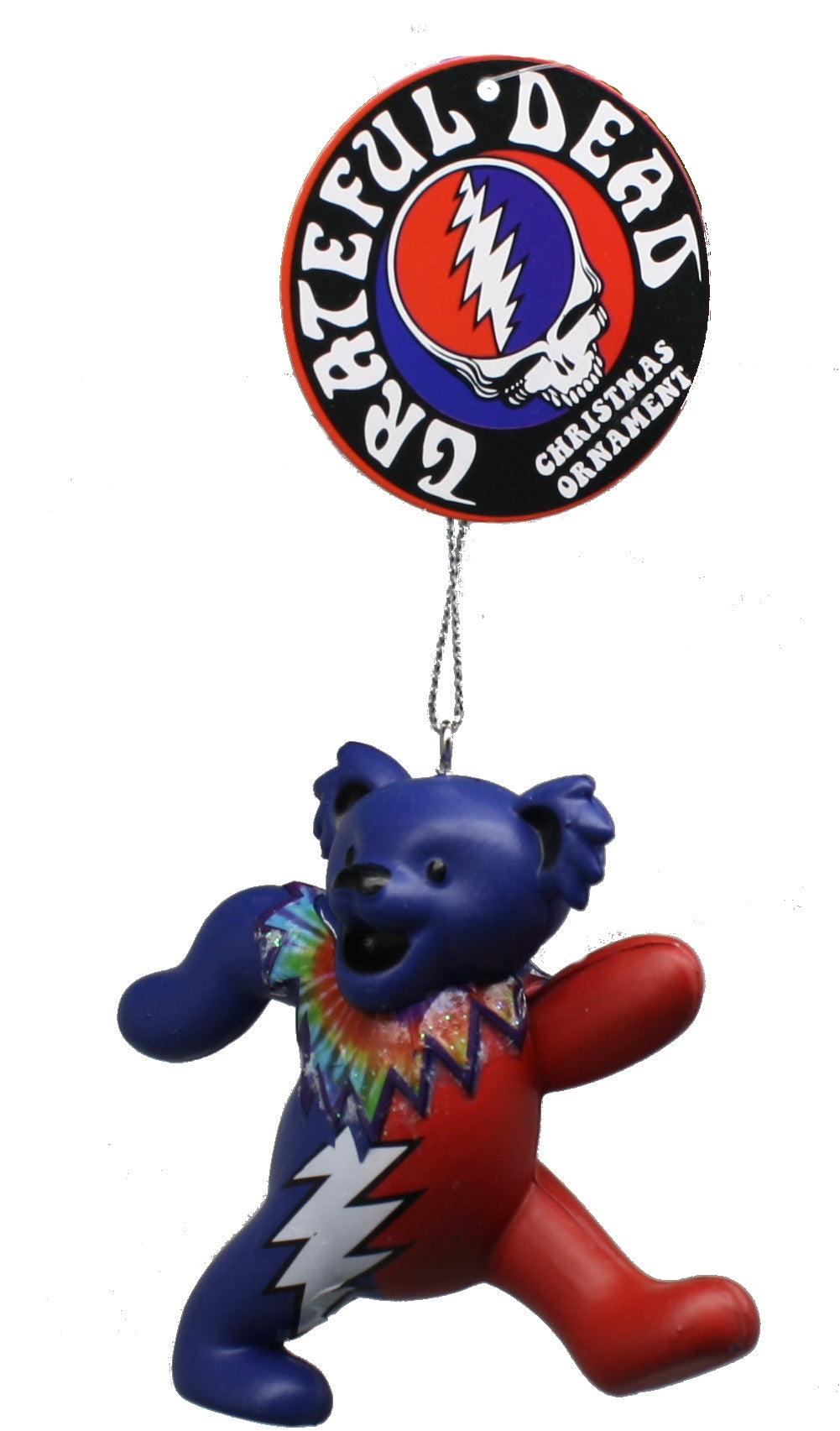 Grateful Dead Bear Ornament - Blue