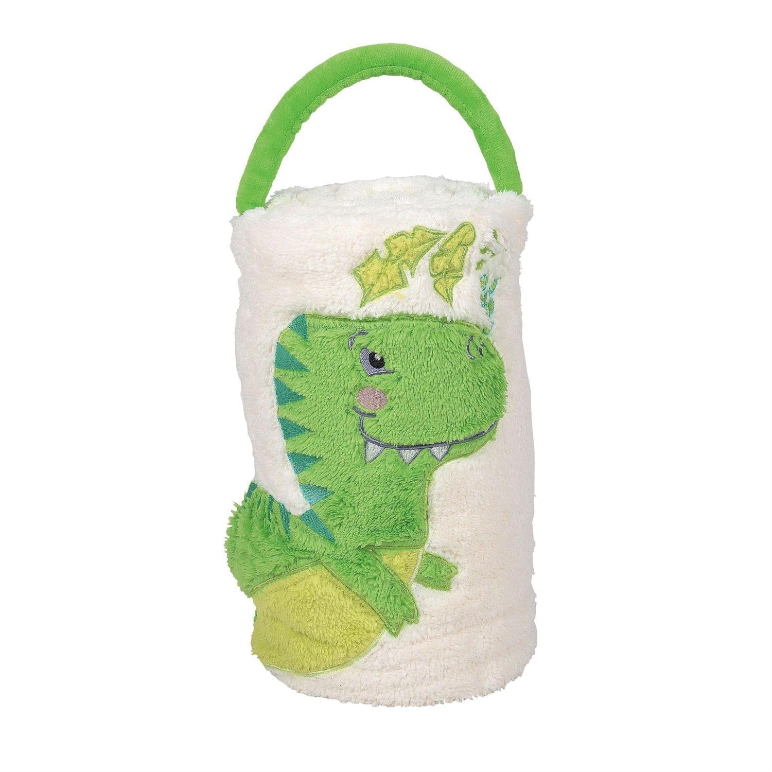 Green Dinosaur Snow Throw