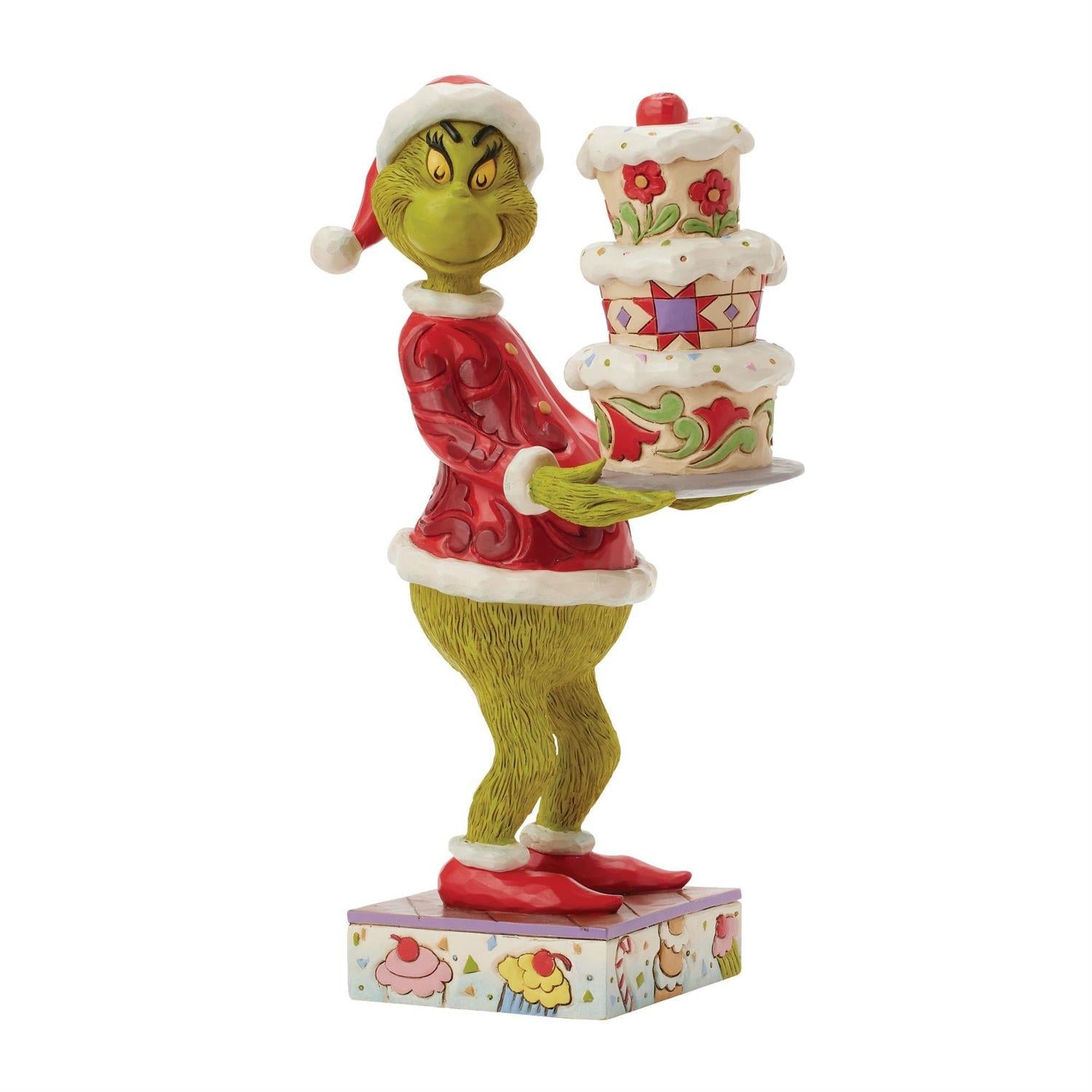 Grinch with Grinchy Cake