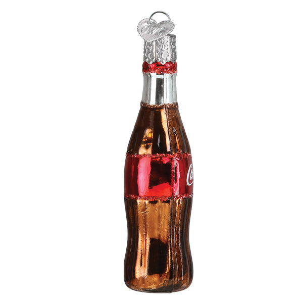 Gumdrop Mini Coca-Cola Bottle Glass Ornament