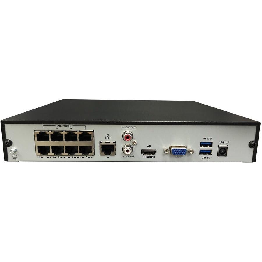 Gyration 8-Channel Network Video Recorder With PoE, TAA-Compliant