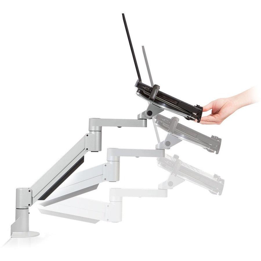 HAT 7000-T-500HY Desk Mount for Notebook, Docking Station, Monitor - Flat White