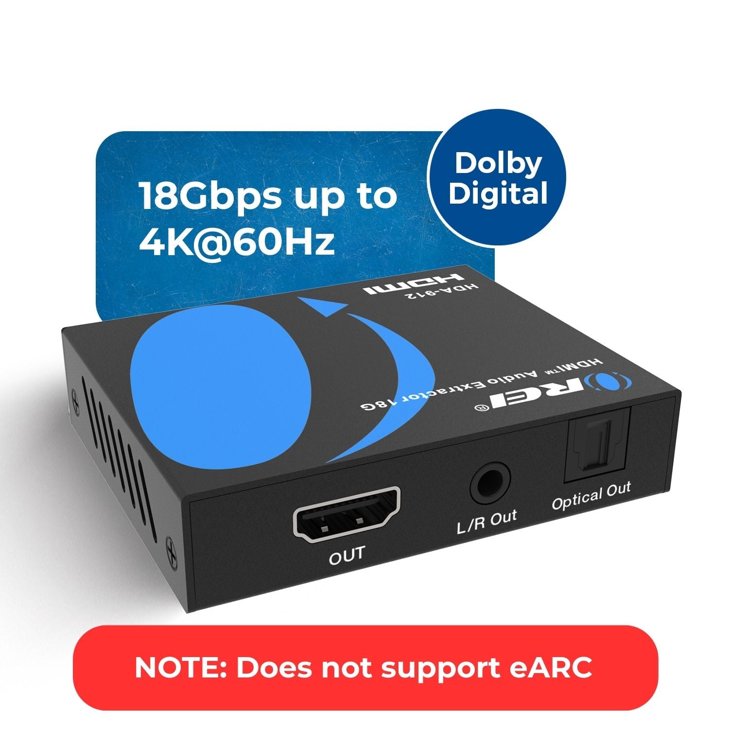 HDMI Audio Extractor Converter - SPDIF + 3.5mm Output (HDA-912)