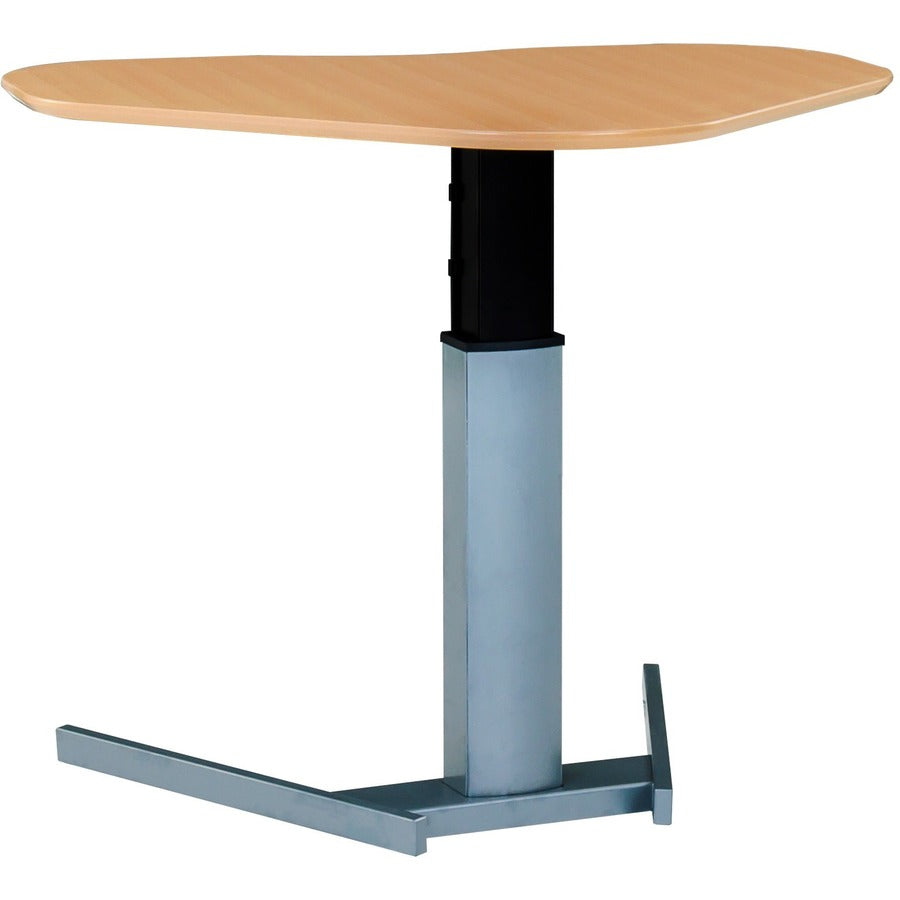 Heart Melamine Beech Veneer Tabletop with Steel Frame silver 501-198S095117HB