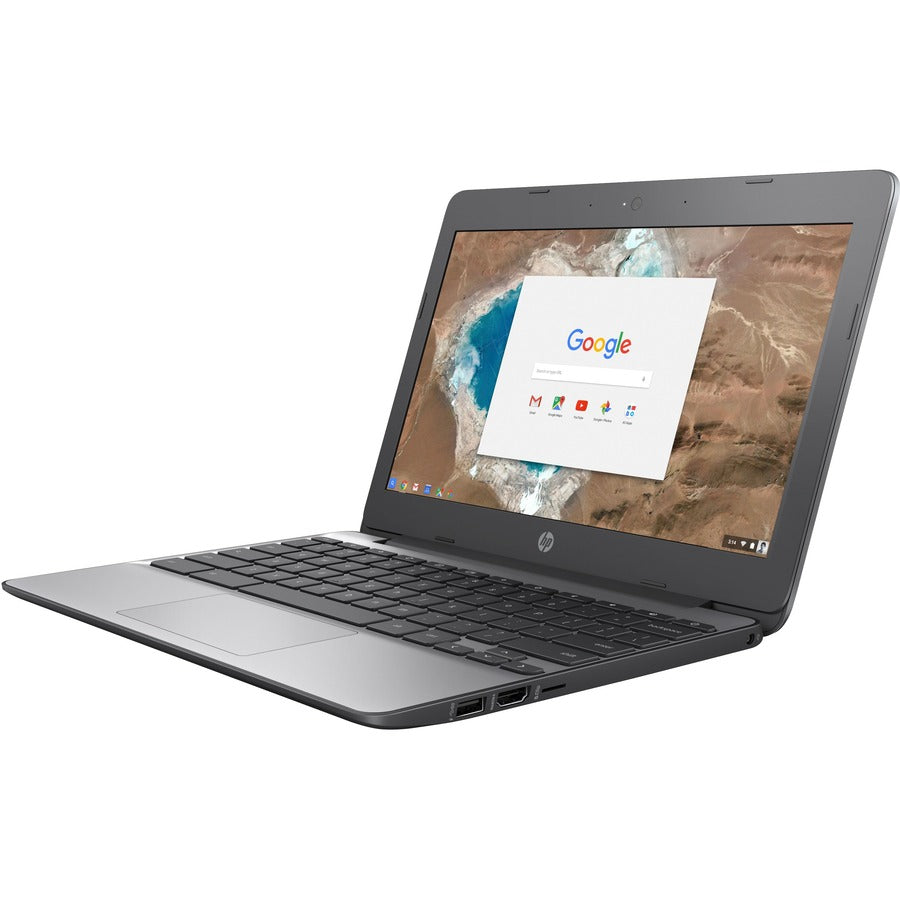 HP Chromebook 11-v000 11-v033nr 11.6" Chromebook - HD - 1366 x 768 - Intel Celeron N3060 Dual-core (2 Core) 1.60 GHz - 16 GB Flash Memory - Ash Gray - Refurbished