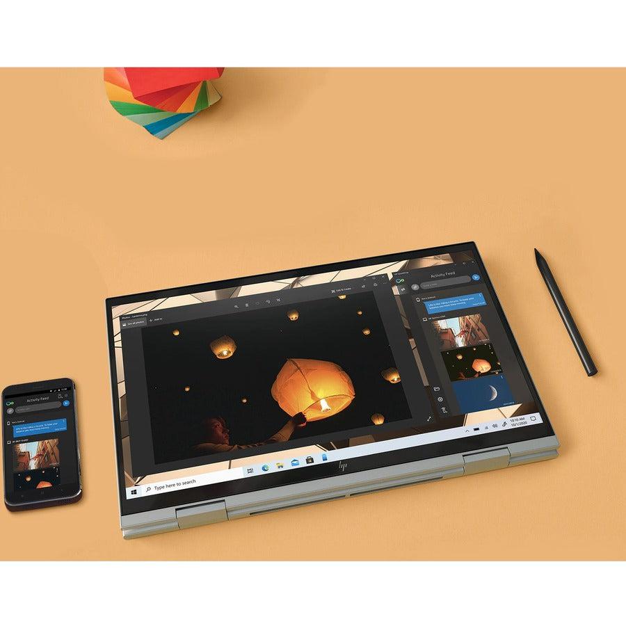 HP ENVY x360 15-es2000 15-es2001nr 15.6" Touchscreen Convertible 2 in 1 Notebook - Full HD - 1920 x 1080 - Intel Core i5 12th Gen i5-1240P Dodeca-core (12 Core) - 8 GB Total RAM - 512 GB SSD - Natural Silver Aluminum