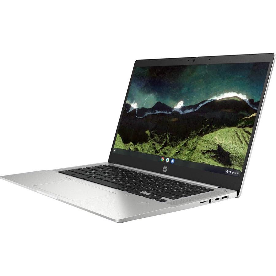 HP Pro c640 14" Chromebook - HD - 1366 x 768 - Intel Core i3 11th Gen i3-1115G4 Dual-core (2 Core) 3 GHz - 8 GB Total RAM - 8 GB On-board Memory - 128 GB SSD - Pike Silver Aluminum - Refurbished