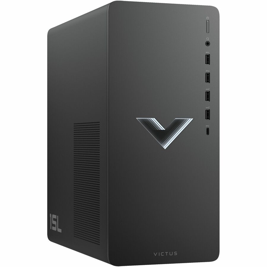 HP Victus TG02-0000i TG02-1030h Gaming Desktop Computer - Intel Core i7 13th Gen i7-13700F Hexadeca-core (16 Core) - 16 GB RAM DDR4 SDRAM - 512 GB M.2 PCI Express NVMe SSD - Tower - Mica Silver Metal