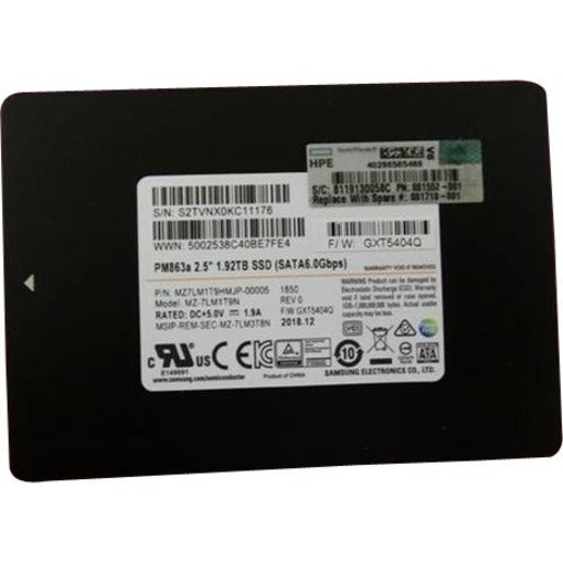 HPE 256 GB Solid State Drive - M.2 Internal - SATA (SATA/600) 881710-001
