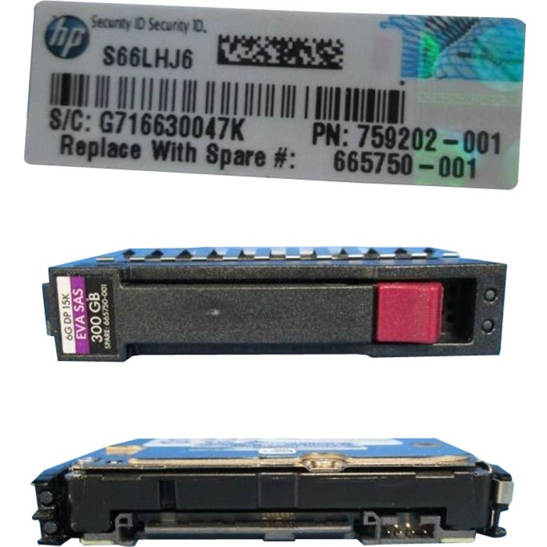 HPE 300 GB Hard Drive - 2.5" Internal - SAS (6Gb/s SAS) 665750-001
